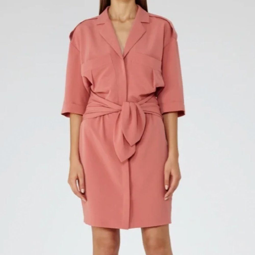 Reiss Pink Shirt Dress